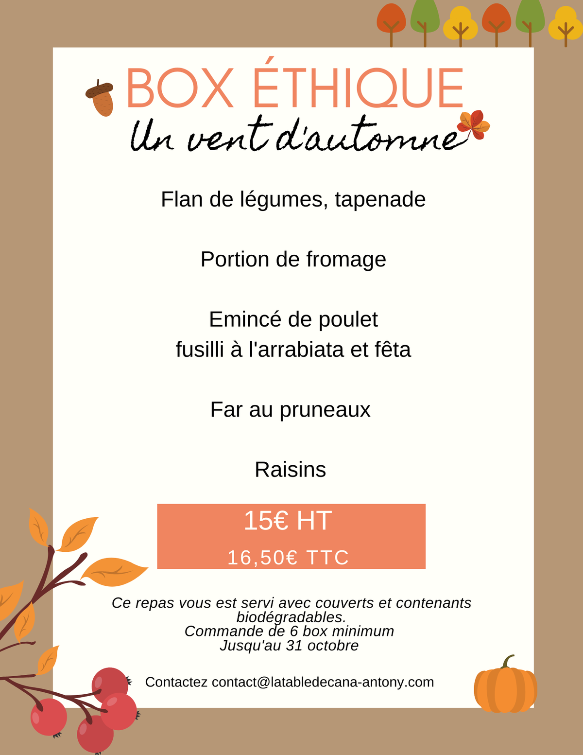 Un menu réconfortant pour entrer dans l'automne