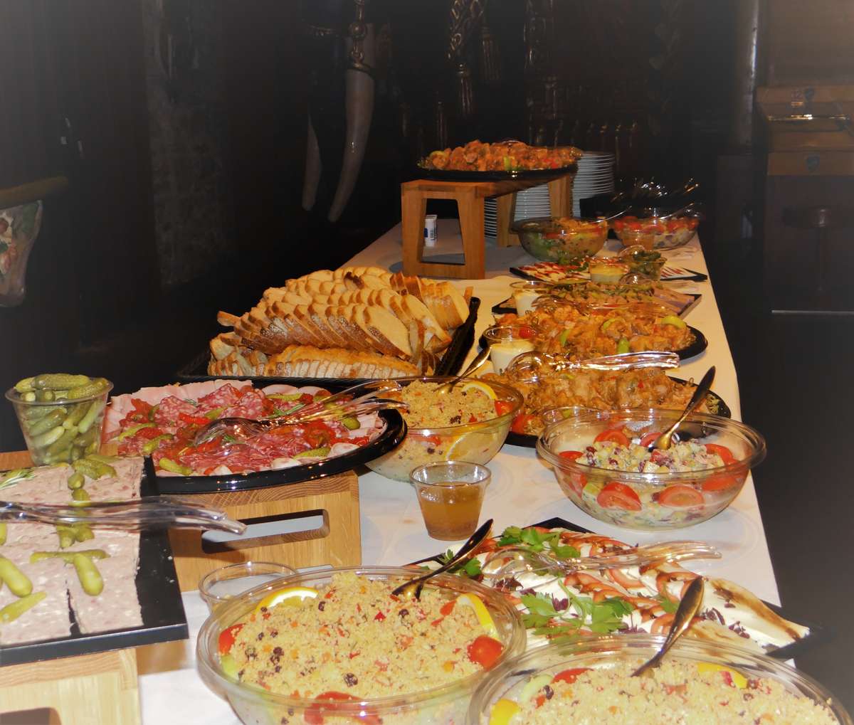 Buffet froid dressé