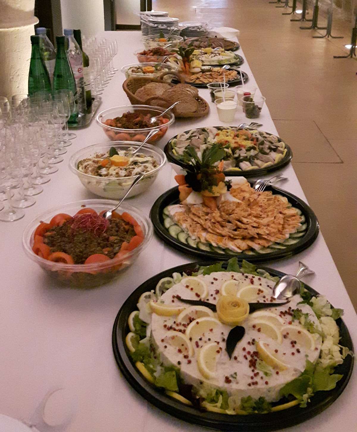 Buffet froid dressé